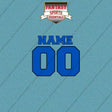 Dallas Mavericks Personalized Current Name and Number Car Decals