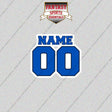 Dallas Mavericks Personalized Current Name and Number Glossy Stickers