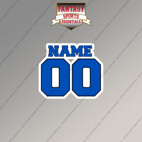 Dallas Mavericks Personalized Current Name and Number Magnets
