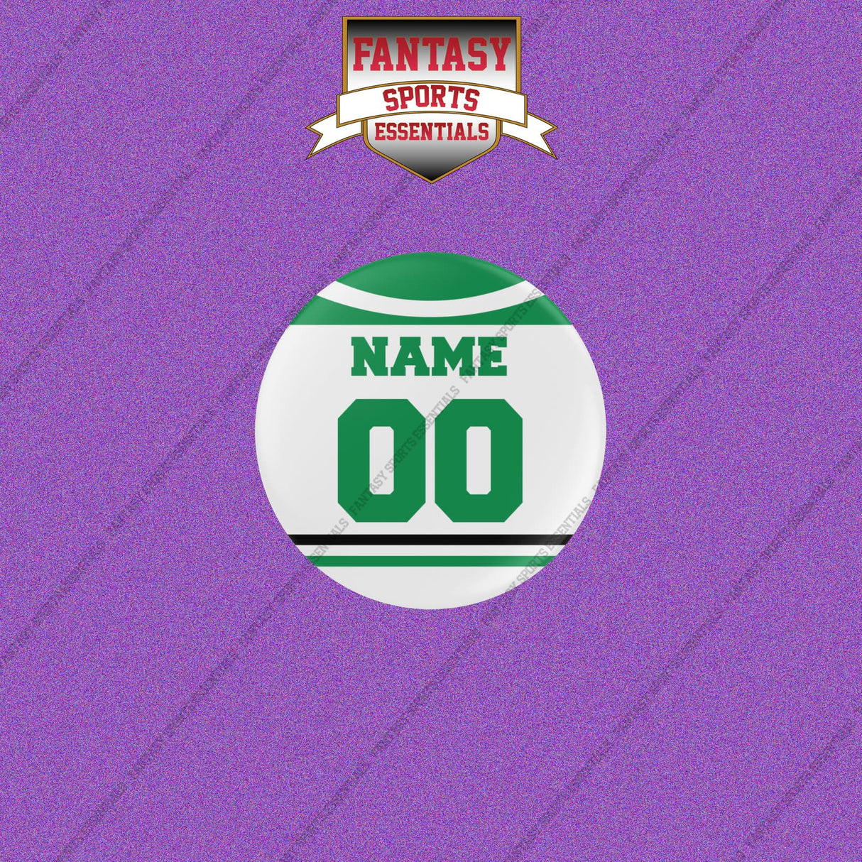Dallas Stars Personalized Current Away Jersey Buttons