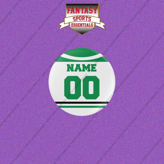 Dallas Stars Personalized Current Away Jersey Buttons