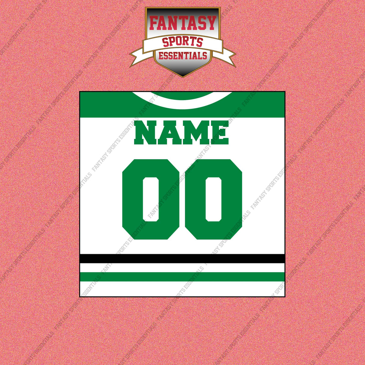 Dallas Stars Personalized Current Away Jersey Wall Art Prints