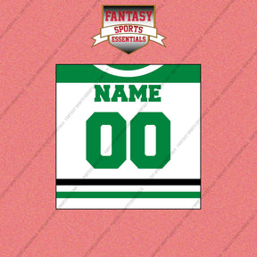 Dallas Stars Personalized Current Away Jersey Wall Art Prints