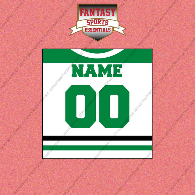 Dallas Stars Personalized Current Away Jersey Wall Art Prints
