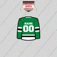 Dallas Stars Personalized Current Home Jersey Glossy Stickers