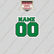 Dallas Stars Personalized Current Name and Number Glossy Stickers