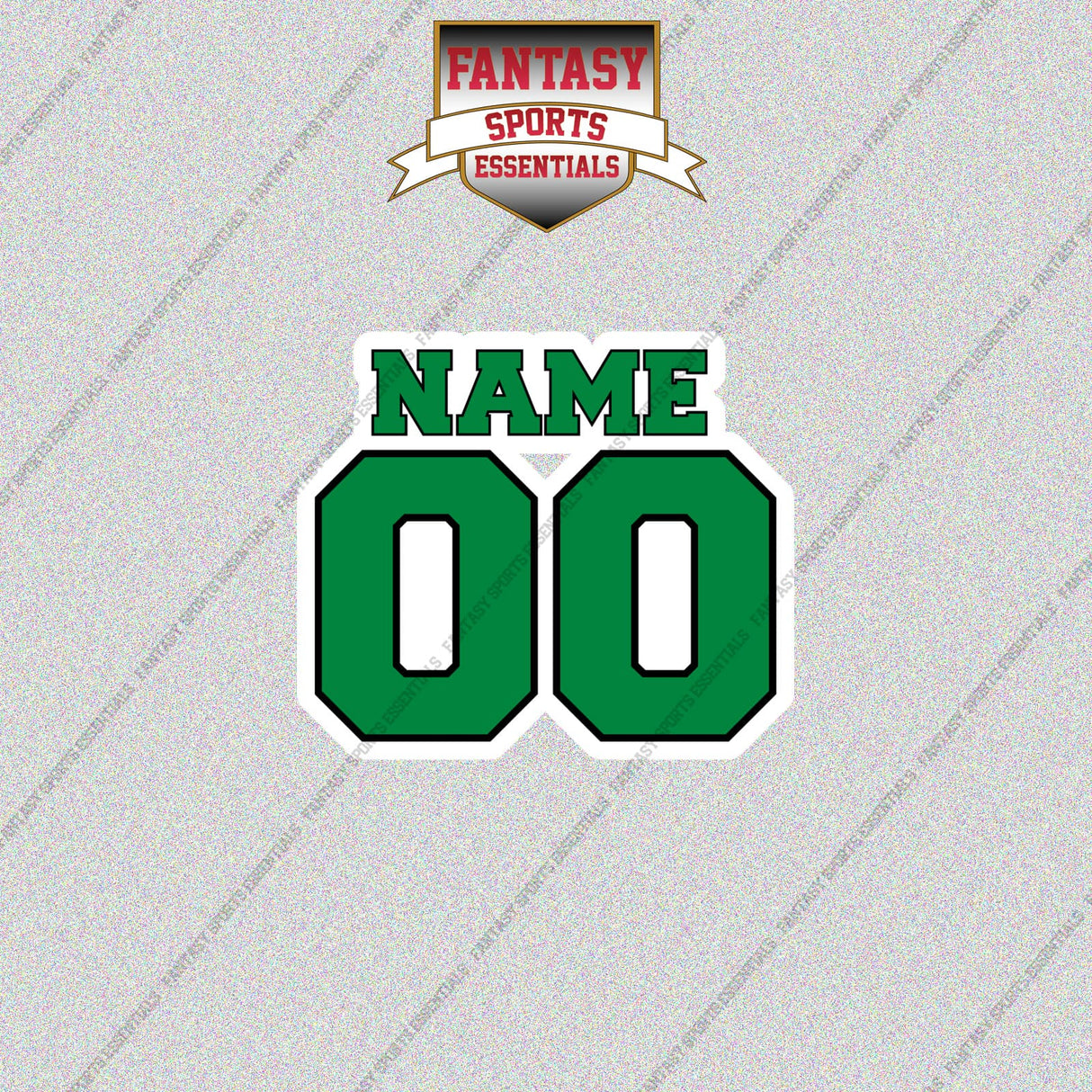 Dallas Stars Personalized Current Name and Number Glossy Stickers