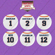 Denver Broncos 2025 Away Jersey Button Pins (Choose Your Player) Page 1