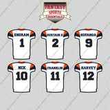 Denver Broncos 2025 Away Jersey Glossy Stickers (Choose Your Player) Page 1