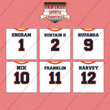 Denver Broncos 2025 Away Jersey Wall Art Prints (Choose Your Player) Page 1