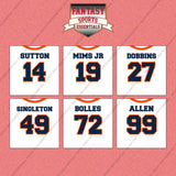 Denver Broncos 2025 Away Jersey Wall Art Prints (Choose Your Player) Page 2