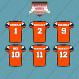 Denver Broncos 2025 Home Jersey Car Decals (Choose Your Player) Page 1