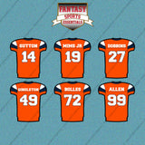 Denver Broncos 2025 Home Jersey Car Decals (Choose Your Player) Page 2