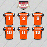 Denver Broncos 2025 Home Jersey Glossy Stickers (Choose Your Player) Page 1