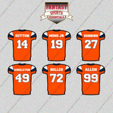 Denver Broncos 2025 Home Jersey Glossy Stickers (Choose Your Player) Page 2