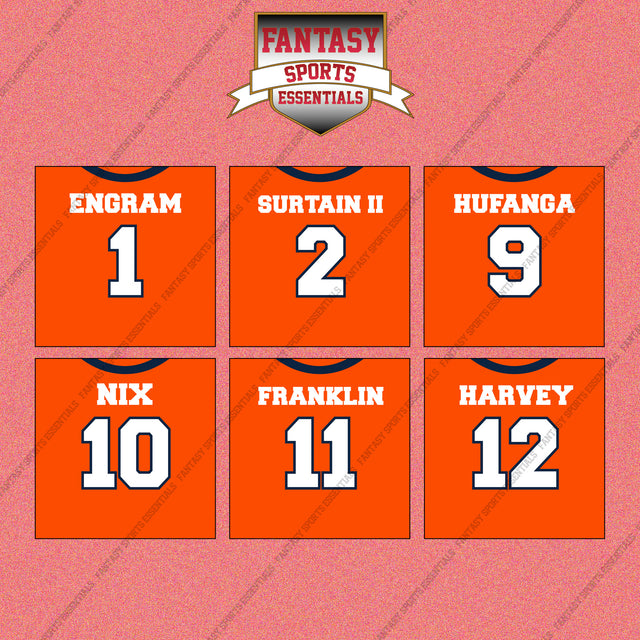 Denver Broncos 2025 Home Jersey Wall Art Prints (Choose Your Player) Page 1