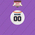 Denver Broncos Personalized Current Away Jersey Buttons