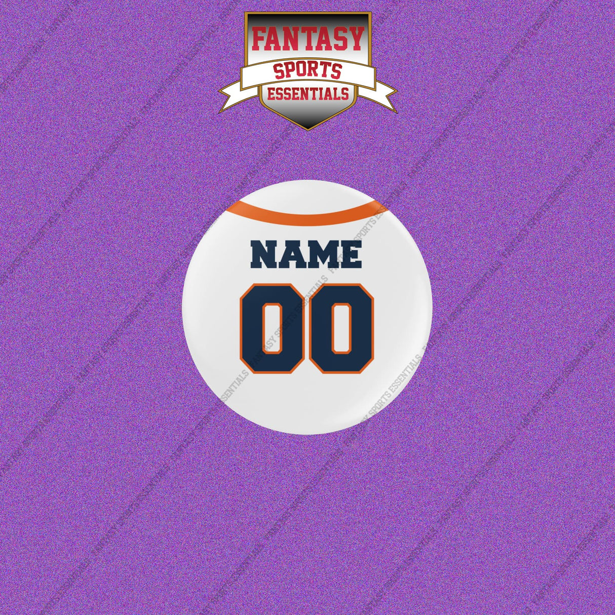 Denver Broncos Personalized Current Away Jersey Buttons
