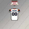 Denver Broncos Personalized Current Away Jersey Magnets