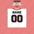 Denver Broncos Personalized Current Away Jersey Wall Art Prints