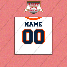 Denver Broncos Personalized Current Away Jersey Wall Art Prints