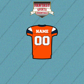 Denver Broncos Personalized Current Home Jersey Car Decals
