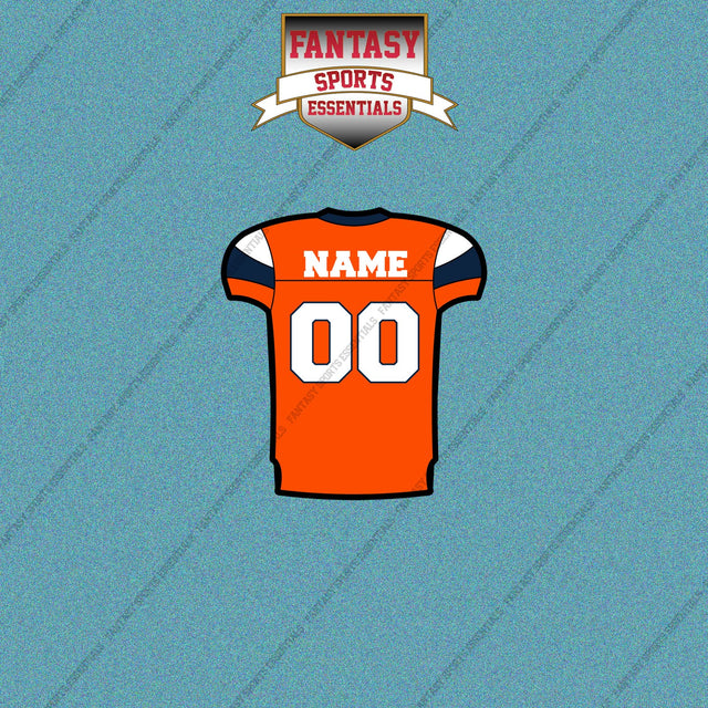 Denver Broncos Personalized Current Home Jersey Car Decals