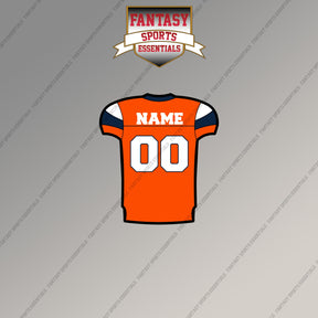 Denver Broncos Personalized Current Home Jersey Magnets