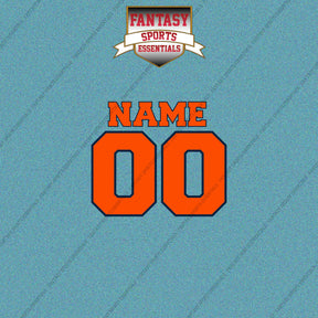 Denver Broncos Personalized Current Name and Number Car Decals