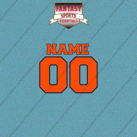 Denver Broncos Personalized Current Name and Number Car Decals