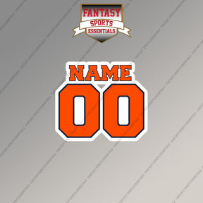 Denver Broncos Personalized Current Name and Number Magnets