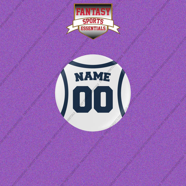 Denver Nuggets Personalized Current Away Jersey Buttons