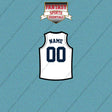 Denver Nuggets Personalized Current Away Jersey Car Decals
