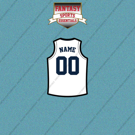 Denver Nuggets Personalized Current Away Jersey Car Decals