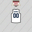 Denver Nuggets Personalized Current Away Jersey Glossy Stickers