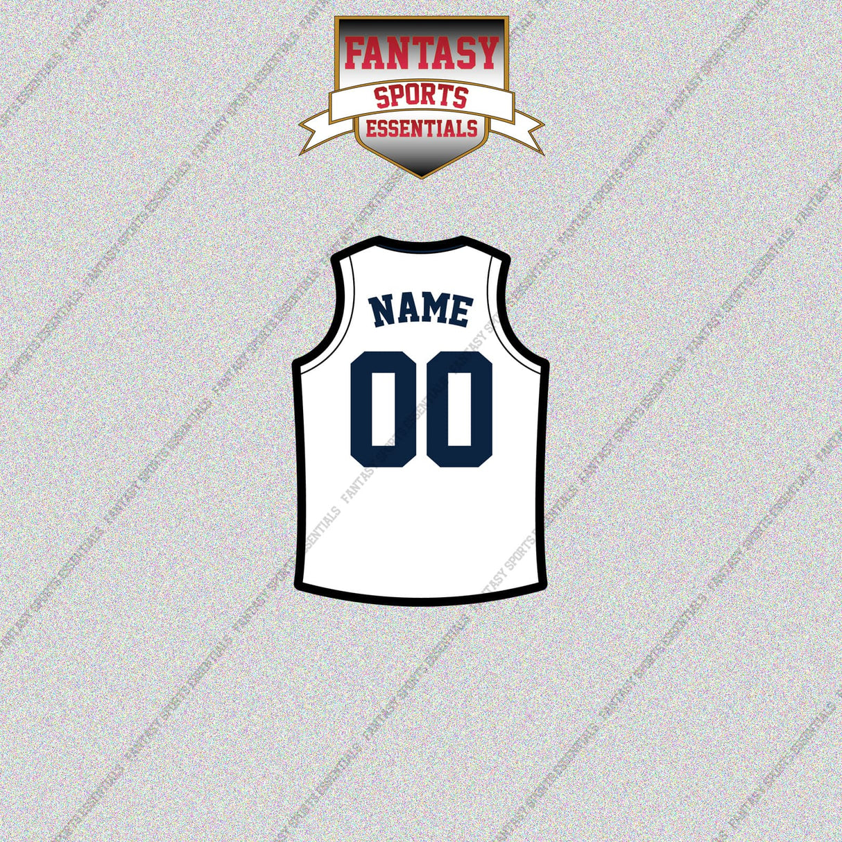 Denver Nuggets Personalized Current Away Jersey Glossy Stickers