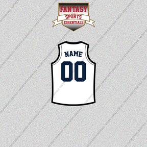 Denver Nuggets Personalized Current Away Jersey Glossy Stickers