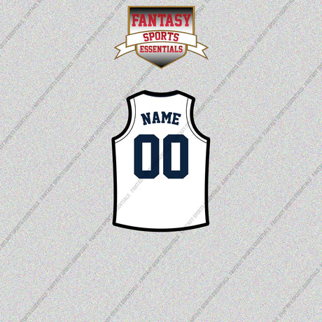 Denver Nuggets Personalized Current Away Jersey Glossy Stickers