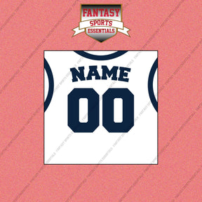 Denver Nuggets Personalized Current Away Jersey Wall Art Prints