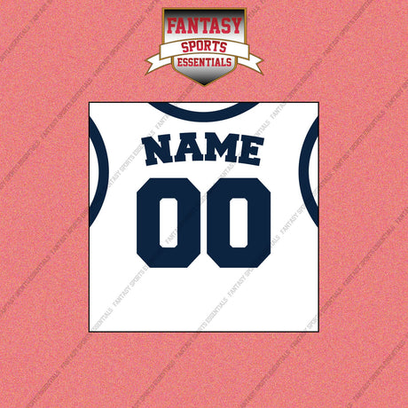 Denver Nuggets Personalized Current Away Jersey Wall Art Prints