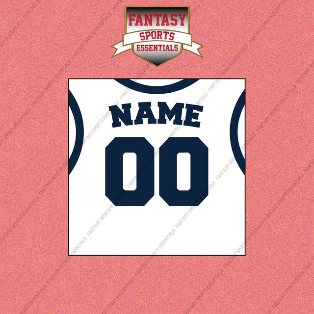 Denver Nuggets Personalized Current Away Jersey Wall Art Prints