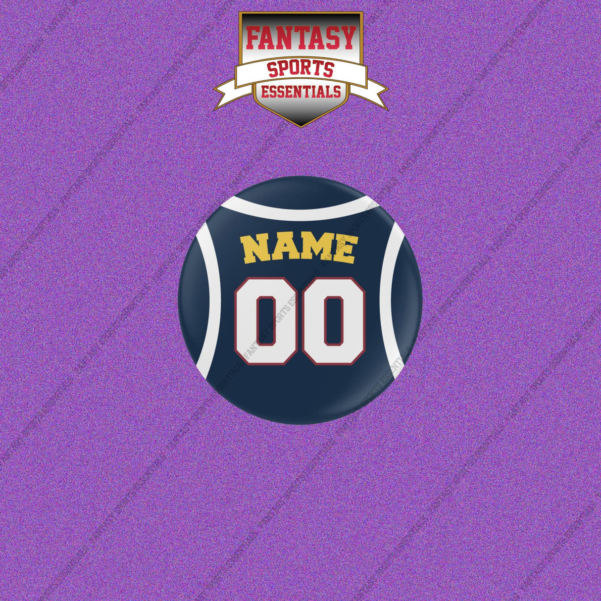 Denver Nuggets Personalized Current Home Jersey Buttons