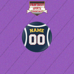 Denver Nuggets Personalized Current Home Jersey Buttons