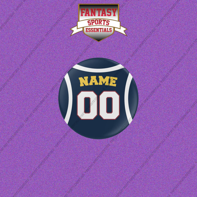 Denver Nuggets Personalized Current Home Jersey Buttons
