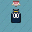 Denver Nuggets Personalized Current Home Jersey Car Decals
