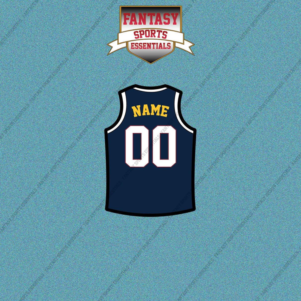 Denver Nuggets Personalized Current Home Jersey Car Decals
