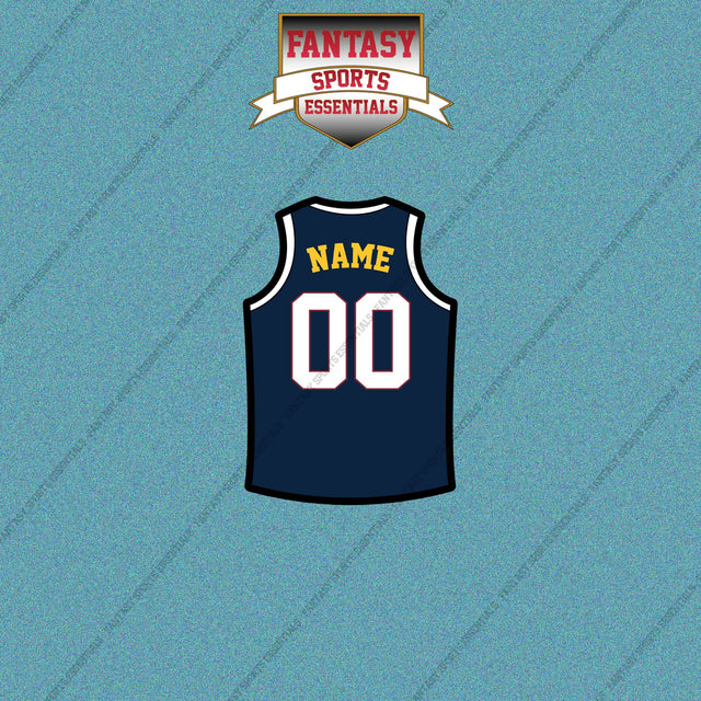 Denver Nuggets Personalized Current Home Jersey Car Decals
