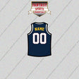 Denver Nuggets Personalized Current Home Jersey Glossy Stickers