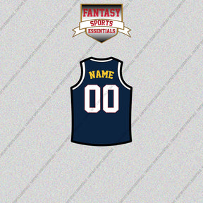 Denver Nuggets Personalized Current Home Jersey Glossy Stickers