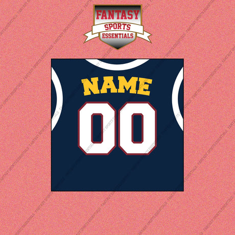 Denver Nuggets Personalized Current Home Jersey Wall Art Prints